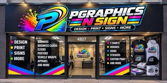 P Graphics N Sign storefront on North 5th Street, Philadelphia